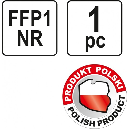 PÓŁMASKA FILTRUJĄCA FFP1/KZ -zdjęcie numer 3