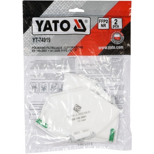 PÓŁMASKI FILTRUJĄCE FFP2/P 2 szt. -zdjęcie numer 2