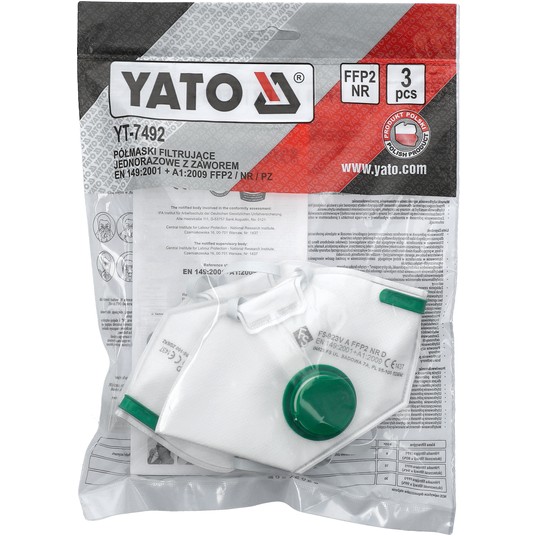 PÓŁMASKI FILTRUJĄCE FFP2/PZ 3 szt. -zdjęcie numer 3