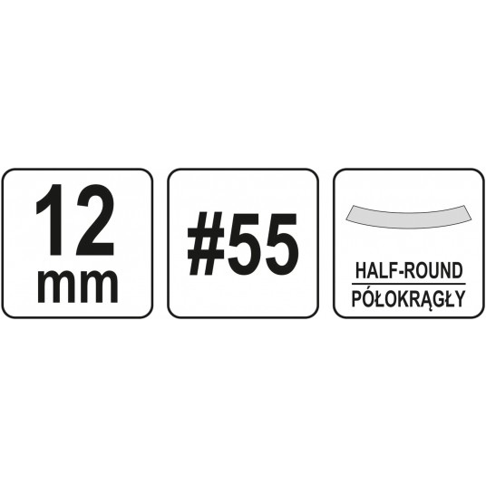 PÓŁOKRĄGŁE DŁUTO DO DREWNA 12MM -zdjęcie numer 4
