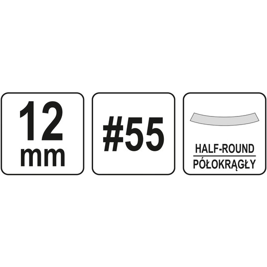 PÓŁOKRĄGŁE DŁUTO DO DREWNA 12MM -zdjęcie numer 4