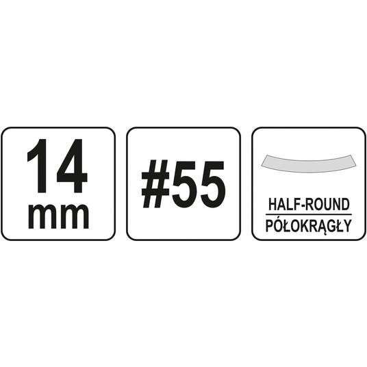 PÓŁOKRĄGŁE DŁUTO DO DREWNA 14MM -zdjęcie numer 4