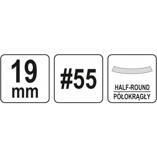 PÓŁOKRĄGŁE DŁUTO DO DREWNA 19MM -zdjęcie numer 4