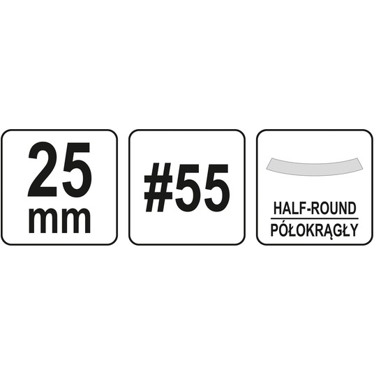 PÓŁOKRĄGŁE DŁUTO DO DREWNA 25MM -zdjęcie numer 4