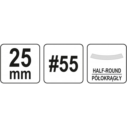 PÓŁOKRĄGŁE DŁUTO DO DREWNA 25MM -zdjęcie numer 4