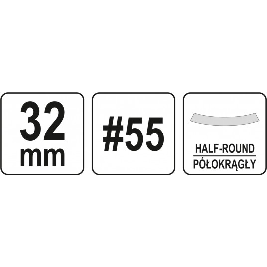 PÓŁOKRĄGŁE DŁUTO DO DREWNA 32MM -zdjęcie numer 4