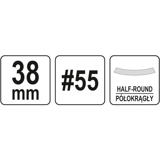 PÓŁOKRĄGŁE DŁUTO DO DREWNA 38MM -zdjęcie numer 4