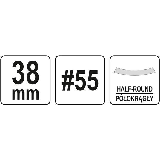 PÓŁOKRĄGŁE DŁUTO DO DREWNA 38MM -zdjęcie numer 4