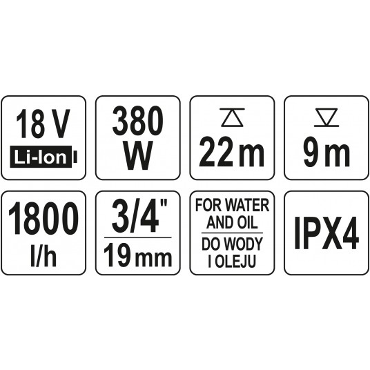 POMPA 18V DO WODY I OLEJU - BODY -zdjęcie numer 7