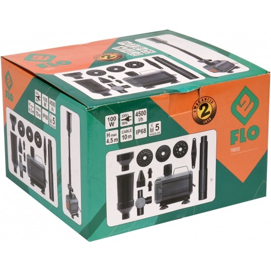 POMPA FONTANNOWA 100W 4500L/H FLO -zdjęcie numer 1