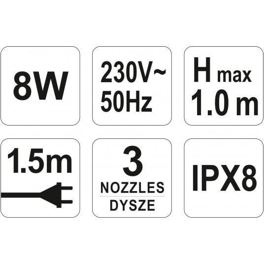 POMPA FONTANNOWA 8W -zdjęcie numer 5