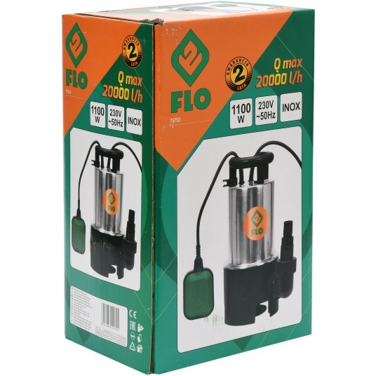 POMPA ZANURZ. DO WODY BRUDNEJ INOX 1100W -zdjęcie numer 2
