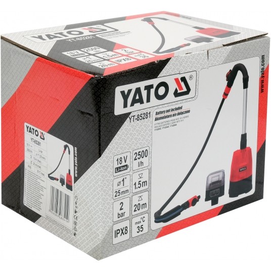 POMPA ZATAPIALNA 18V 2500 L/H - BODY -zdjęcie numer 6