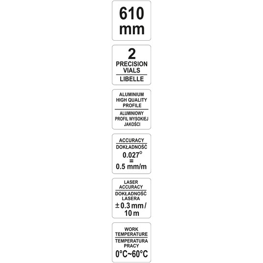 POZIOMNICA ELEKTRONICZNA 610MM Z LASEREM -zdjęcie numer 6