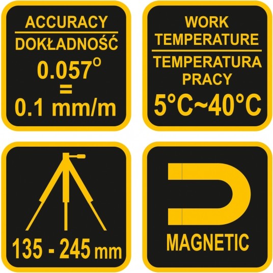 POZIOMNICA LASER. MINI ZE STATYWEM 170MM -zdjęcie numer 4