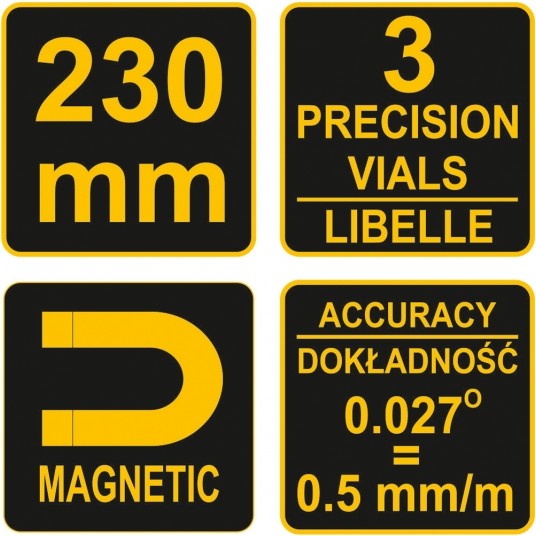 POZIOMNICA TORPEDO 230 MM -zdjęcie numer 1