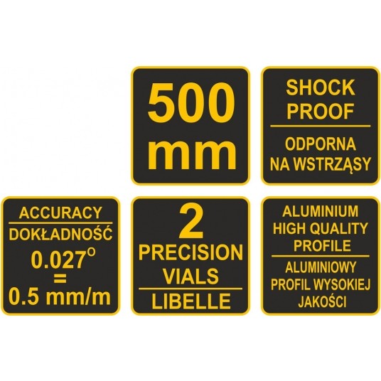 POZIOMNICA TRAPEZOWA 500 MM -zdjęcie numer 4