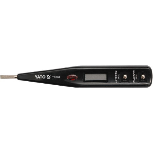 PRÓBNIK NAPIĘCIA 12-250V LCD -zdjęcie numer 2