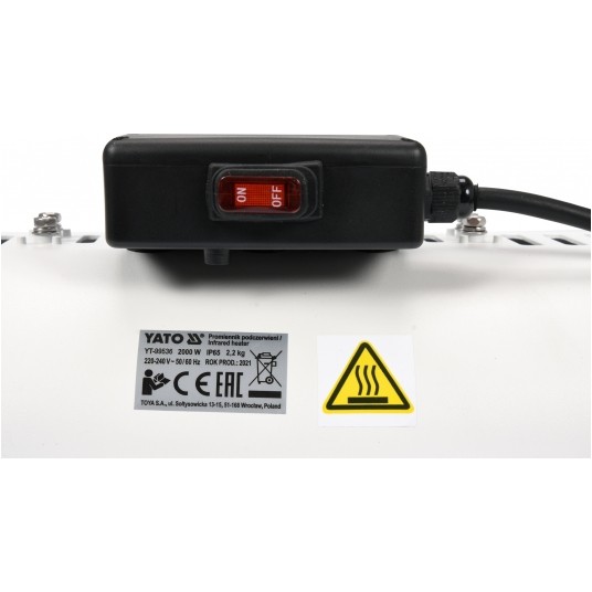 PROMIENNIK PODCZERWIENI 2000W LOW GLARE -zdjęcie numer 3