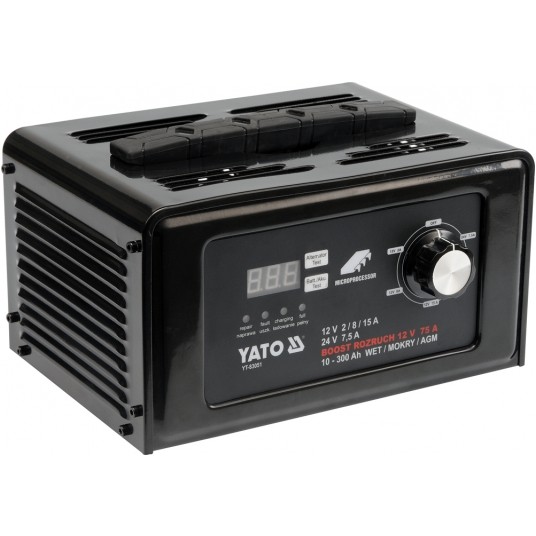 PROSTOWNIK ELEKTRON 12/24V 15A ROZRUCH -zdjęcie numer 1