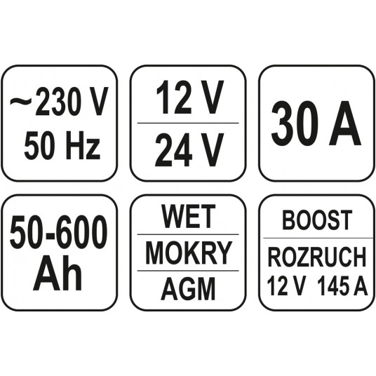 PROSTOWNIK ELEKTRON 12/24V 30A ROZRUCH -zdjęcie numer 3