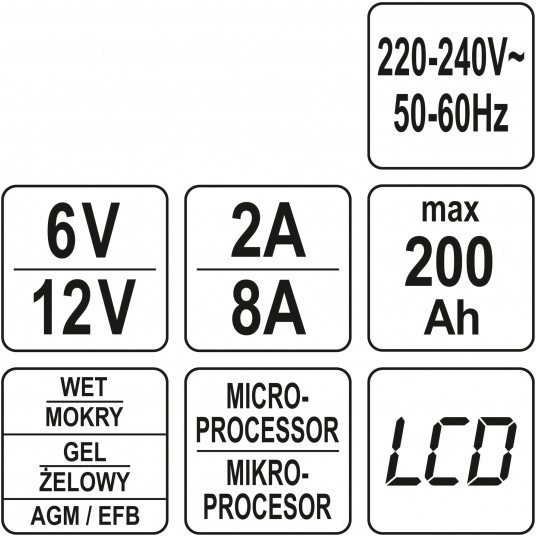 PROSTOWNIK ELEKTRONICZNY 6V/2A, 12V/8A -zdjęcie numer 6