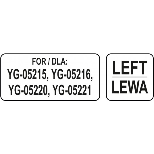 PROWADNICA LEWA ZAPASOWA PÓŁKI 534*650 -zdjęcie numer 1