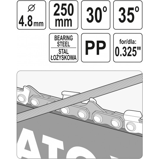 PROWADNIK Z PILNIKIEM DO ŁAŃCUCHÓW 4,8MM -zdjęcie numer 5