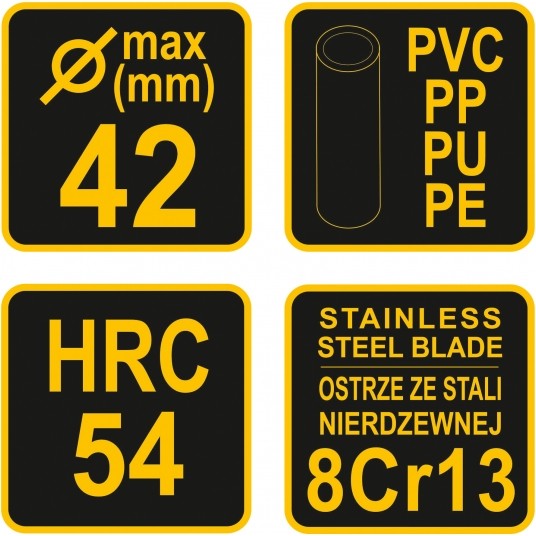 PRZECINAK DO RUR PVC DO 42MM -zdjęcie numer 3