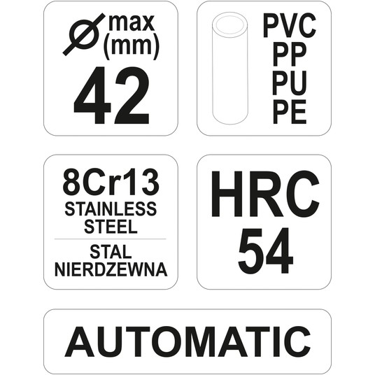 PRZECINAK DO RUR PVC DO 42MM -zdjęcie numer 1