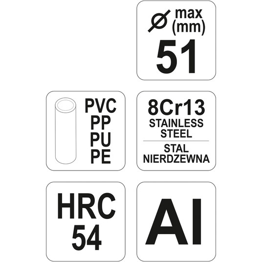 PRZECINAK DO RUR PVC DO 51MM -zdjęcie numer 5