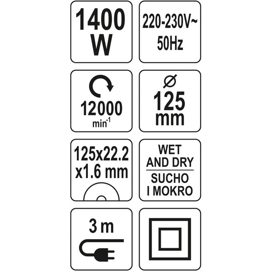 PRZECINARKA DO GRESU 125MM 1400W -zdjęcie numer 5