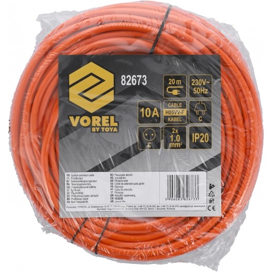 PRZEDŁUŻACZ 20M POMARAŃCZOWY -zdjęcie numer 4