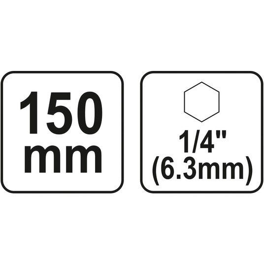 PRZEDŁUŻACZ DO WIERTEŁ ŁOPATKOWYCH 150MM -zdjęcie numer 3