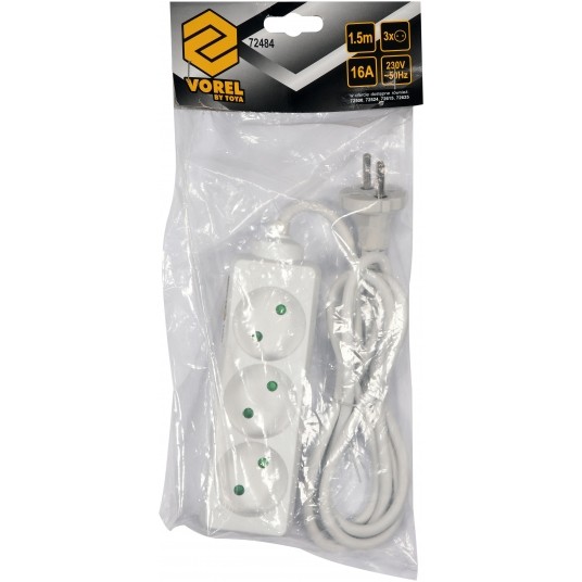 PRZEDŁUŻACZ EL. BEZ UZIEMIENIA 3G 1,5M -zdjęcie numer 4