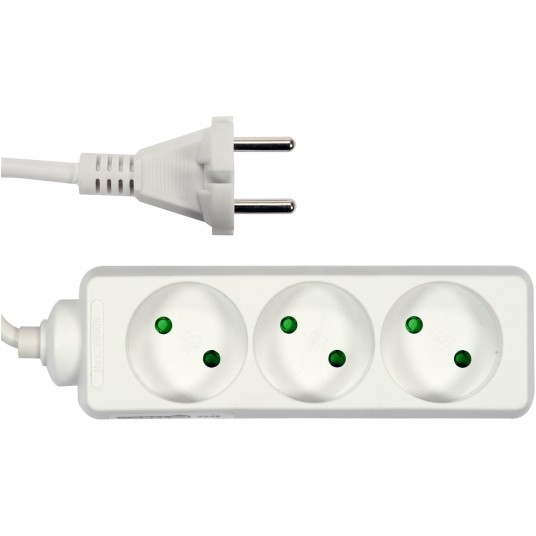 PRZEDŁUŻACZ EL. BEZ UZIEMIENIA 3G 5,0M -zdjęcie numer 1