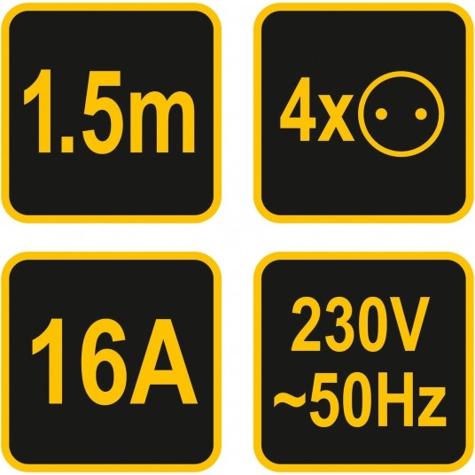 PRZEDŁUŻACZ EL. BEZ UZIEMIENIA 4G 1,5M -zdjęcie numer 4