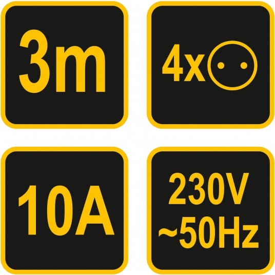 PRZEDŁUŻACZ EL. BEZ UZIEMIENIA 4G 3,0M -zdjęcie numer 5