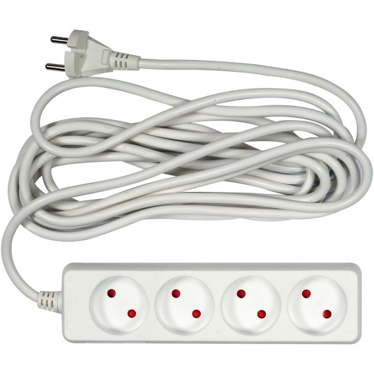 PRZEDŁUŻACZ EL. BEZ UZIEMIENIA 4G 5,0M -zdjęcie numer 1