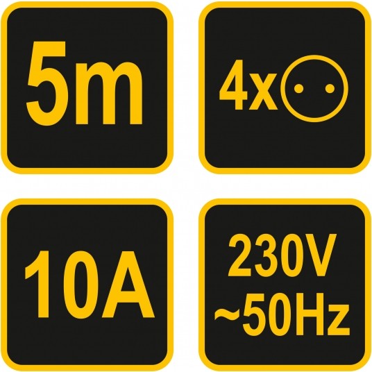 PRZEDŁUŻACZ EL. BEZ UZIEMIENIA 4G 5,0M -zdjęcie numer 5