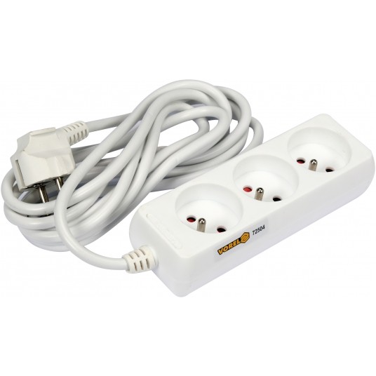 PRZEDŁUŻACZ ELEKTR./BIAŁY/ 3G Z/U 3M -zdjęcie numer 2