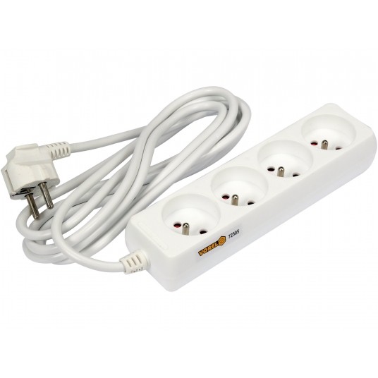 PRZEDŁUŻACZ ELEKTR./BIAŁY/ 4G Z/U 3M -zdjęcie numer 2