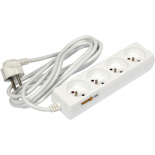 PRZEDŁUŻACZ ELEKTR./BIAŁY/ 4G Z/U 3M -zdjęcie numer 2