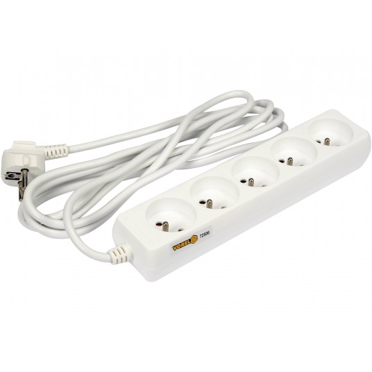 PRZEDŁUŻACZ ELEKTR./BIAŁY/ 5G Z/U 3M -zdjęcie numer 2