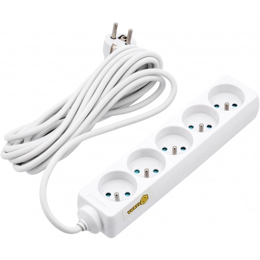 PRZEDŁUŻACZ ELEKTR./BIAŁY/ 5G Z/U 5M -zdjęcie numer 2