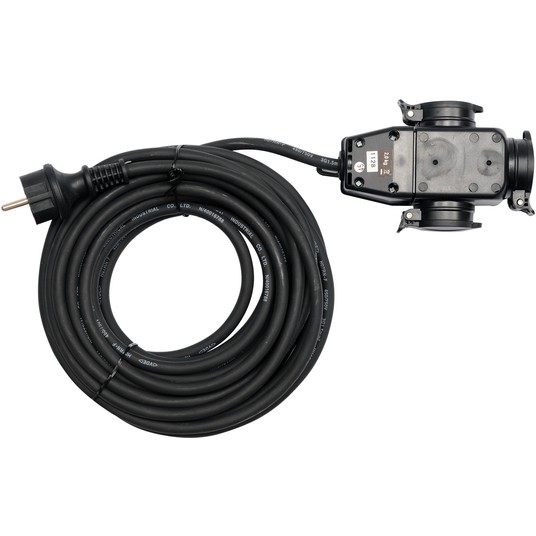 PRZEDŁUŻACZ IP44, 10M, 3G1,5MM Z ROZDZIE -zdjęcie numer 1