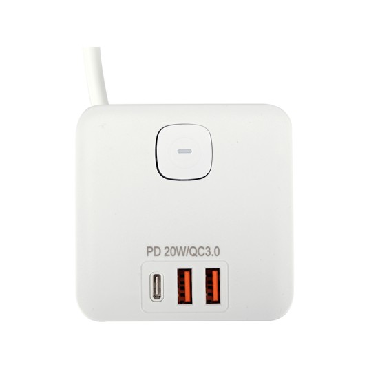 PRZEDŁUŻACZ KOSTKA Z USB 3G Z/U 1,5M -zdjęcie numer 3