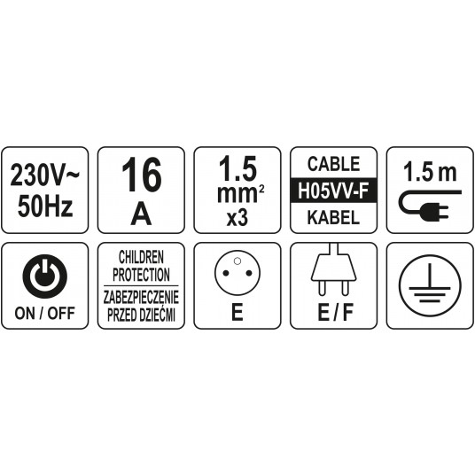 PRZEDŁUŻACZ LISTWA ZASIL. 3G Z/U 1,5M -zdjęcie numer 5