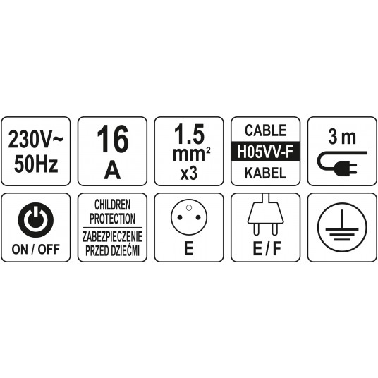 PRZEDŁUŻACZ LISTWA ZASIL. 3G Z/U 3M -zdjęcie numer 5
