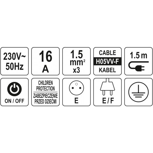 PRZEDŁUŻACZ LISTWA ZASIL. 5G Z/U 1,5M -zdjęcie numer 5